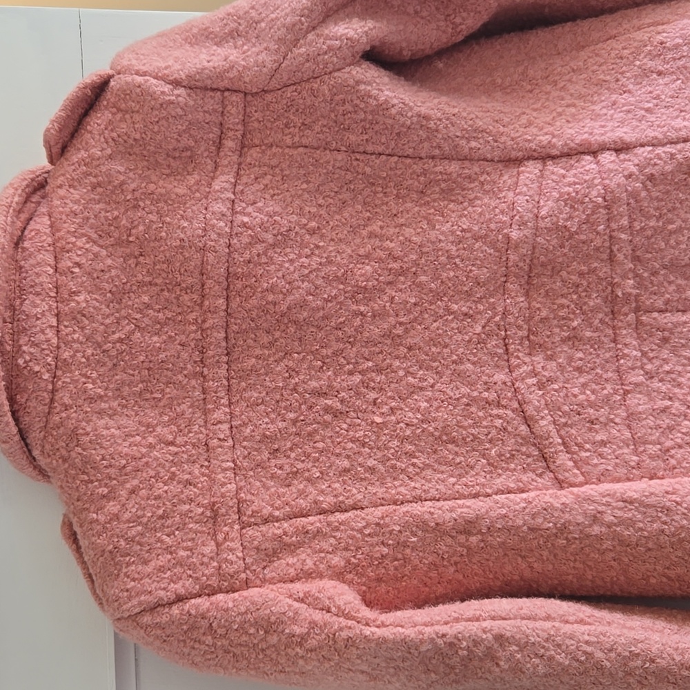 LOFT Women's Pink Teddy Jacket - Picture 11 of 16